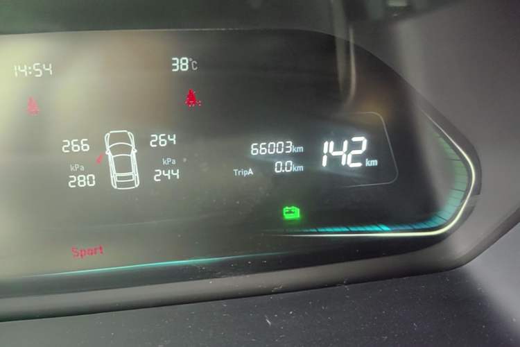 Used WM Motor E.5 2021 400 Ji Ke Xing Odometer Close Up