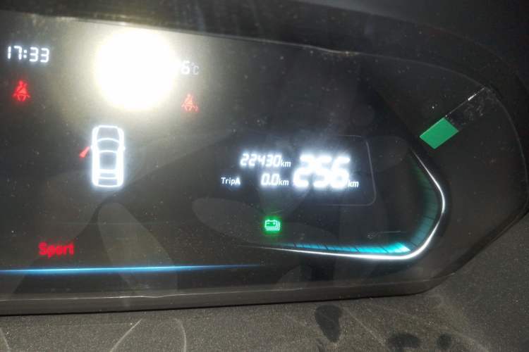 Used WM Motor E.5 2021 500 Ji Ke Xing Odometer Close Up