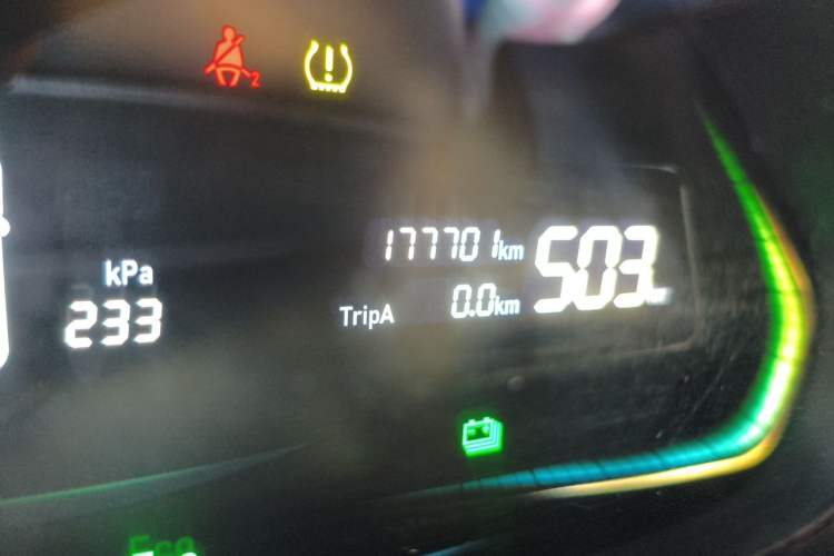 Used WM Motor E.5 2021 500 Ji Ke Xing Odometer Close Up