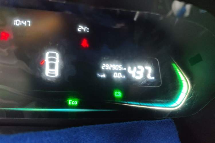 Used WM Motor E.5 2021 500 Ji Ke Xing Odometer Close Up