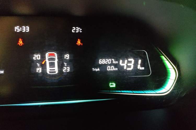 Used WM Motor E.5 2021 500 Ji Ke Xing Odometer Close Up