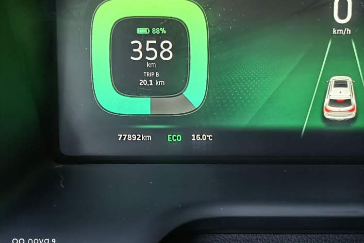 Used WM Motor EX5 2020 EX5 400 Jike Xing Edition Odometer Close Up