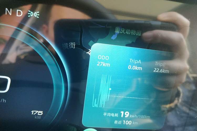 Used WM Motor W6 2021 520 km NEX Exploration Edition Odometer Close Up