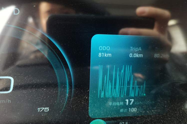 Used WM Motor W6 2021 520 km NEX Exploration Edition Odometer Close Up
