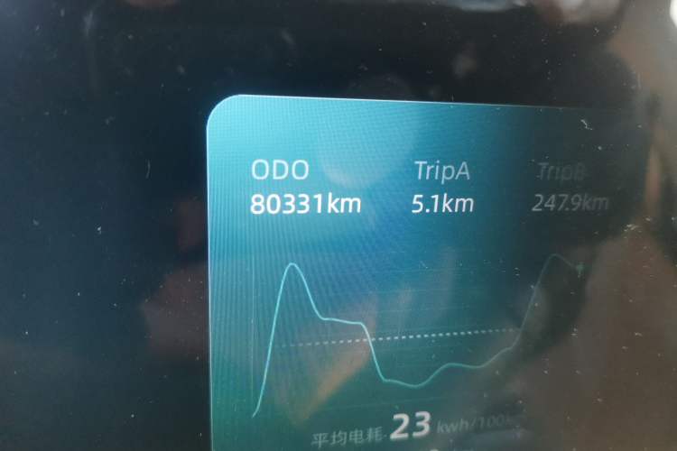 Used WM Motor W6 2021 520km ACE Advanced Intelligence Edition Odometer Close Up