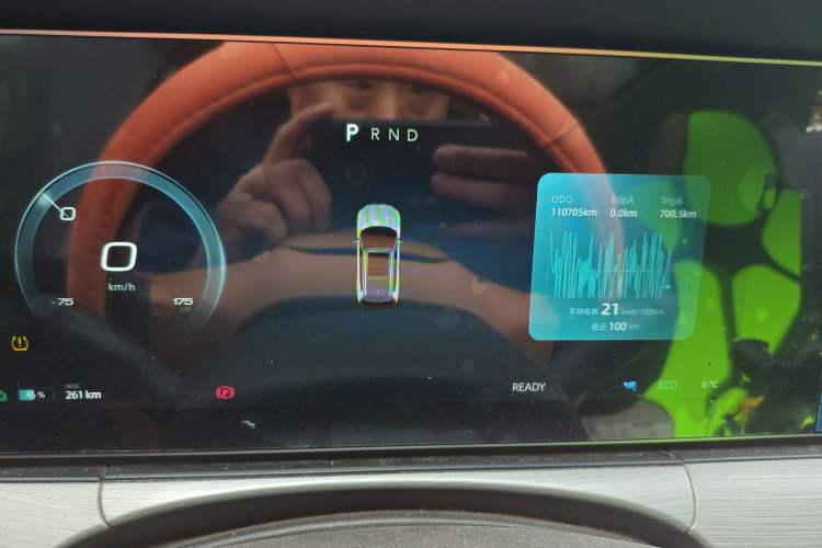 Used WM Motor W6 2021 520km PRO All-Round Edition Odometer Close Up