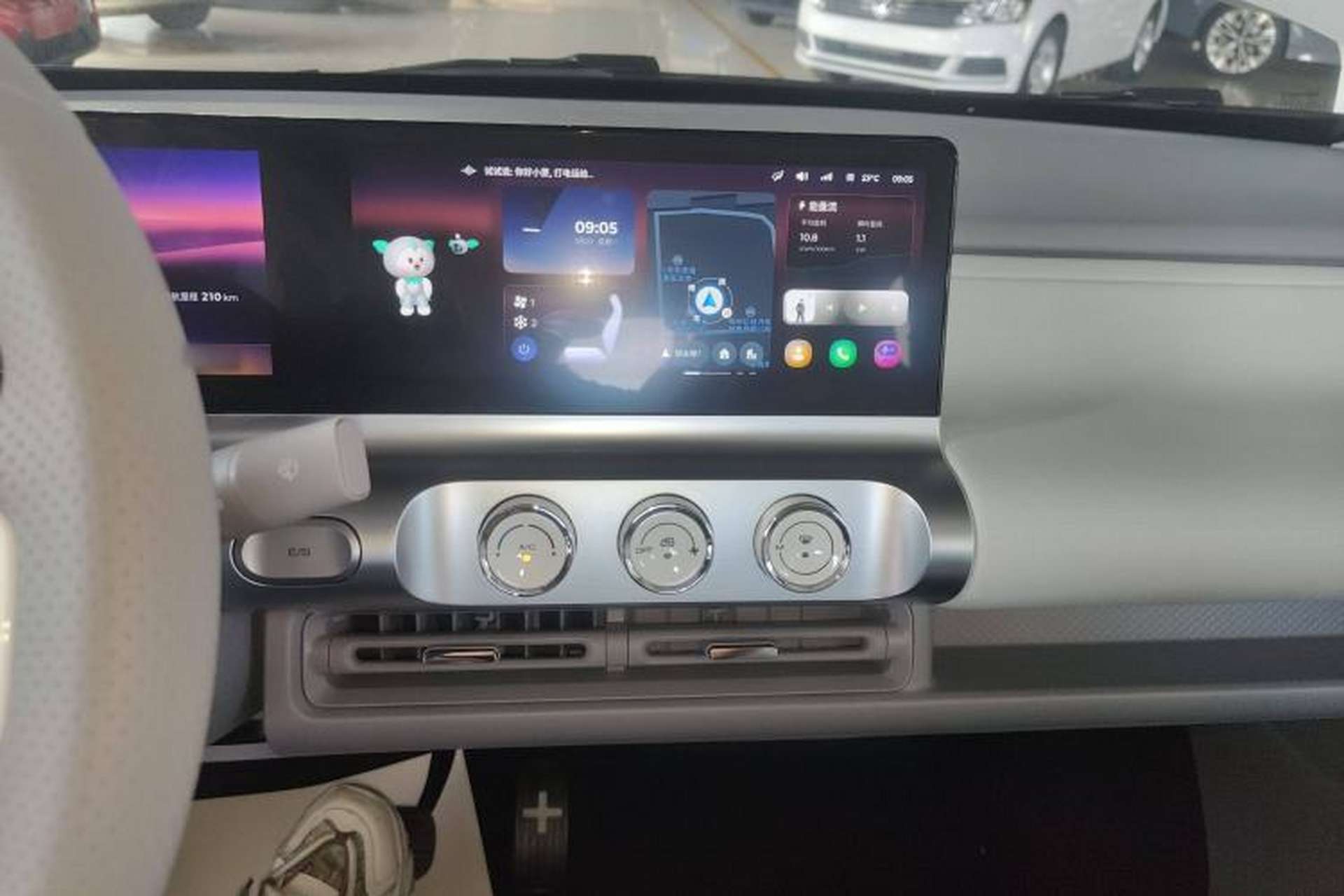 Used Wuling Air ev 2023 - Four Seats - Advanced Edition Audio And AC Panel