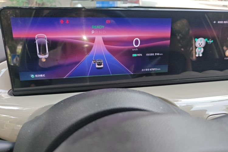 Used Wuling Bingo 2023 333 km Lingxi Connected+ Version Odometer Close Up