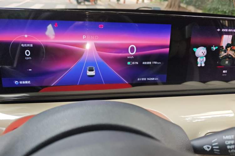 Used Wuling Bingo 2023 333 km Lingxi Connected+ Version Odometer Close Up
