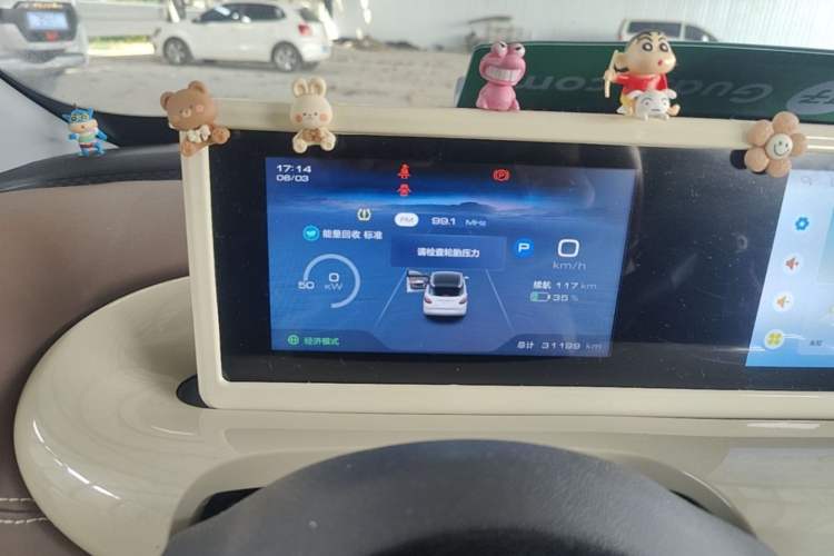 Used Wuling Bingo 2024 333 km Enjoyment Version Odometer Close Up