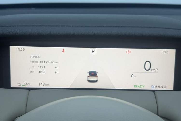 Used Wuling Bingo S 2025 Model 430km Flagship Edition Odometer Close Up