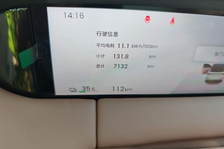 Used Wuling Bingo S 2025 Model 325km Deluxe Edition Odometer Close Up