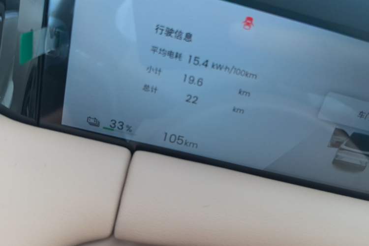 Used Wuling Bingo S 2025 Model 325km Flagship Edition Odometer Close Up