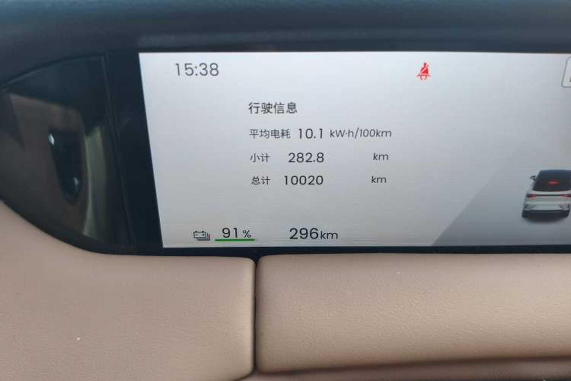 Used Wuling Bingo S 2025 Model 325km Deluxe Edition Odometer Close Up