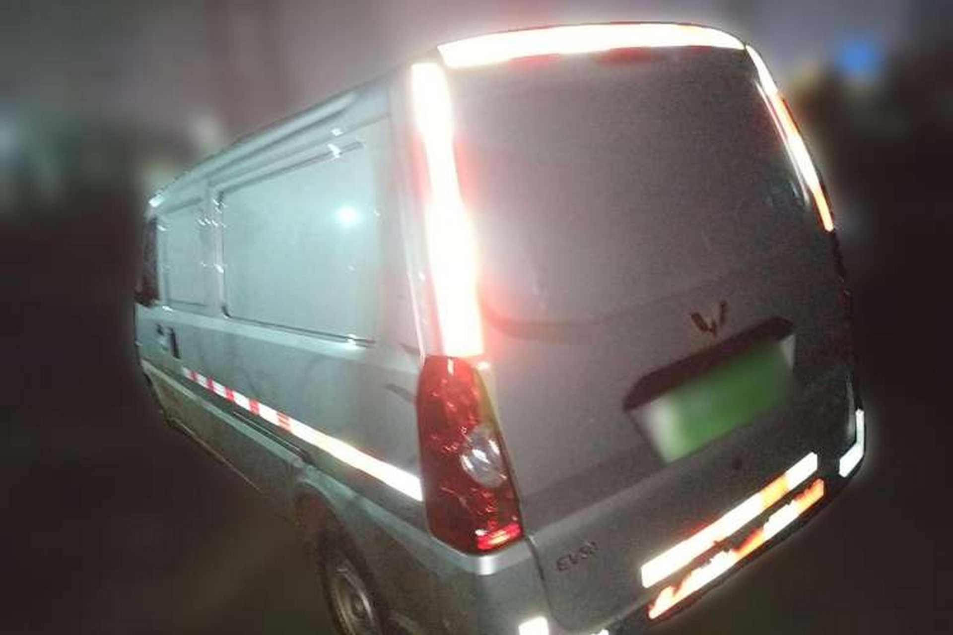 Used Wuling Electric Truck 2022 Affordable Model Anchi with 35.904 kWh Rear Left 45 Deg