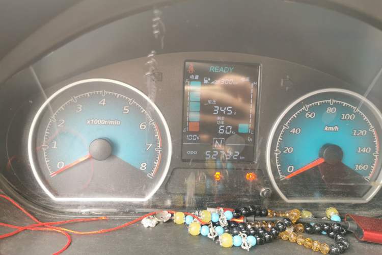 Used Wuling EV50 2021 Van Logistics Vehicle Lishen 41.6kWh Tongyu Electric Control System Instrument Cluster