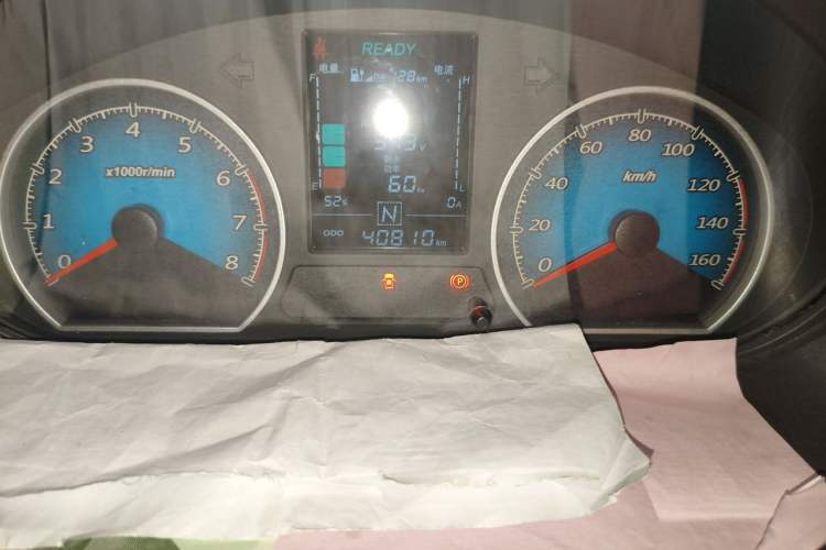 Used Wuling EV50 2021 Van Logistics Vehicle - Huishitong Ningde 41.86 kWh Inovance 2nd-Generation Electric Control System Odometer Close Up