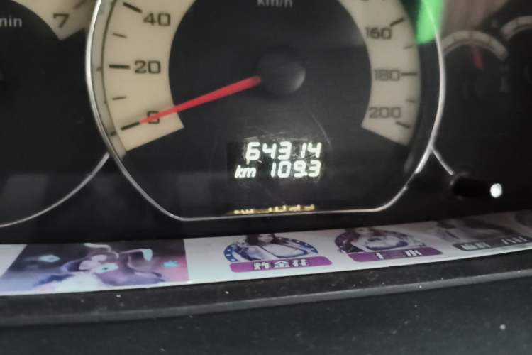 Used Wuling Hongguang 2014 1.5L S Comfort Model Odometer Close Up