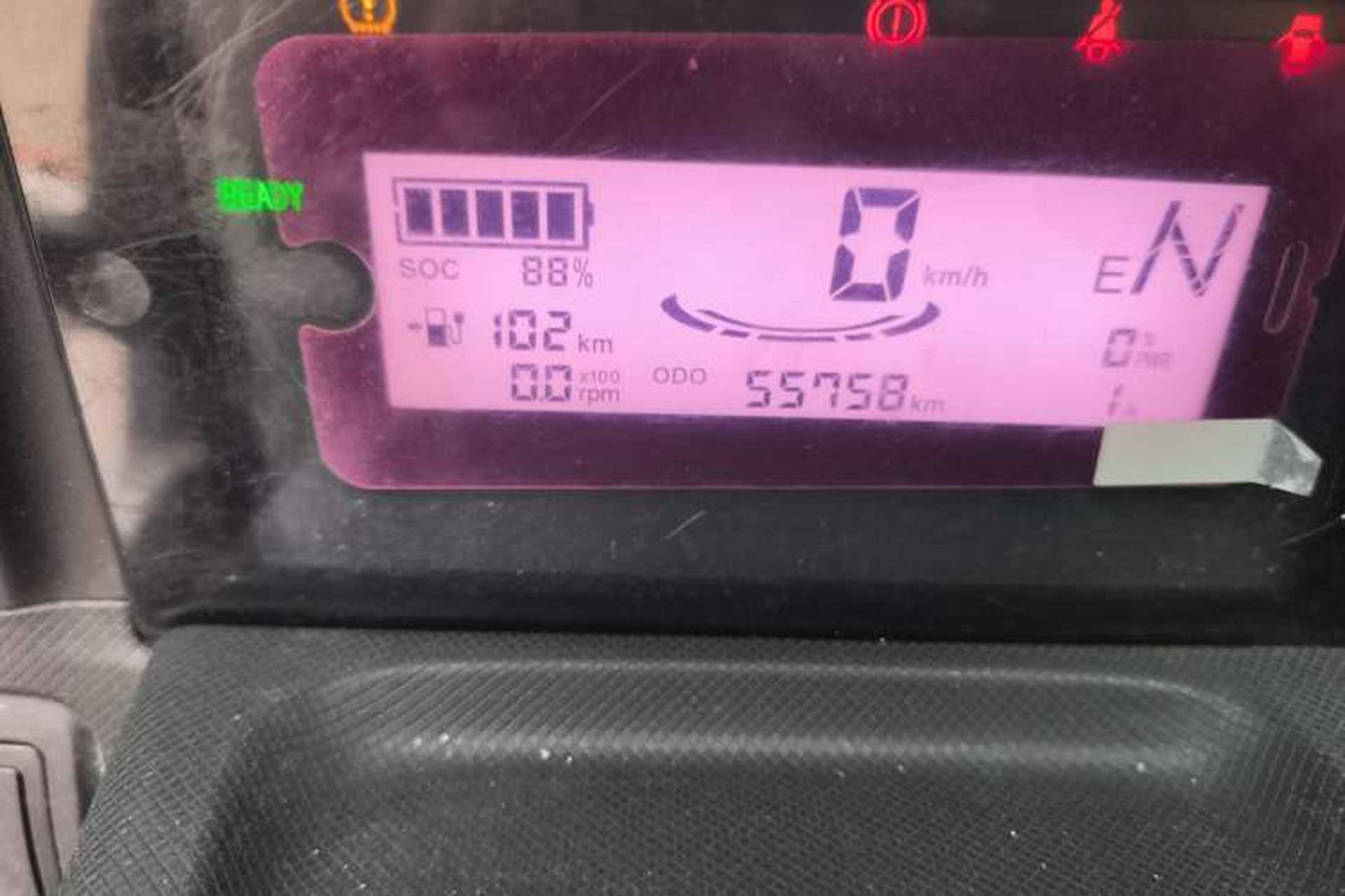 Used Wuling Hongguang MINIEV 2020 Easy Version Lithium-Ion Battery Odometer Close Up