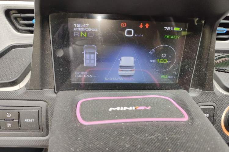 Used Wuling Hongguang MINIEV 2020 Enjoyment Model Lithium Iron Phosphate Odometer Close Up
