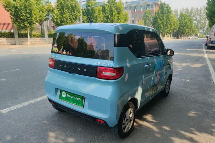 Used Wuling Hongguang MINIEV 2020 Enjoyment Model Lithium Iron Phosphate Rear Right 45 Deg