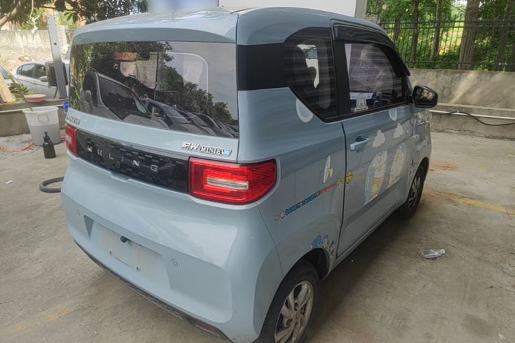 Used Wuling Hongguang MINIEV 2020 Enjoyment Model Lithium Iron Phosphate Rear Right 45 Deg