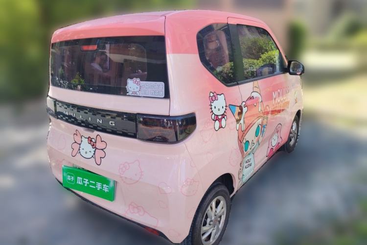 Used Wuling Hongguang MINIEV 2020 Enjoyment Model Lithium Iron Phosphate Rear Right 45 Deg