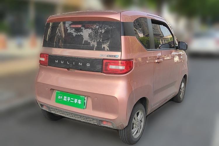 Used Wuling Hongguang MINIEV 2020 Enjoyment Model Lithium Iron Phosphate Rear Right 45 Deg