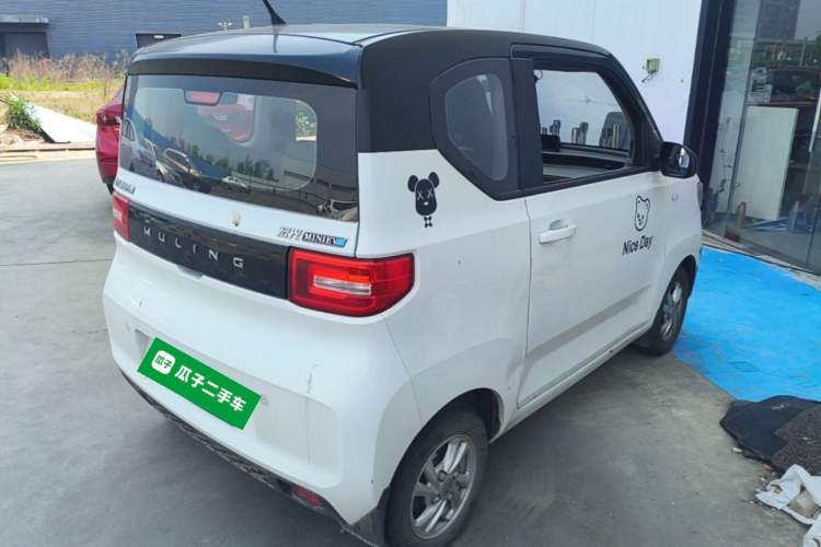 Used Wuling Hongguang MINIEV 2020 Enjoyment Model Lithium Iron Phosphate Rear Right 45 Deg