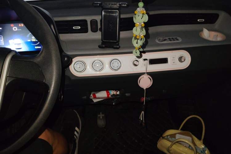 Used Wuling Hongguang MINIEV 2021 Macaron Fashion Edition Lithium-Ion Battery Audio And AC Panel