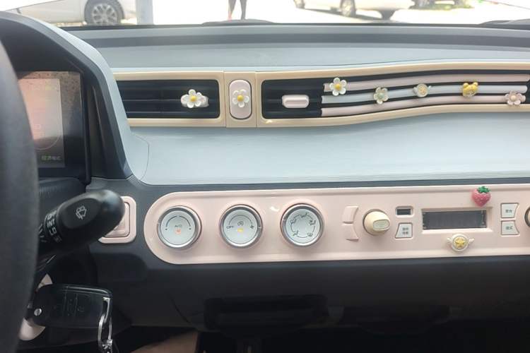 Used Wuling Hongguang MINIEV 2021 Macaron Fashion Edition Lithium-Ion Battery Audio And AC Panel