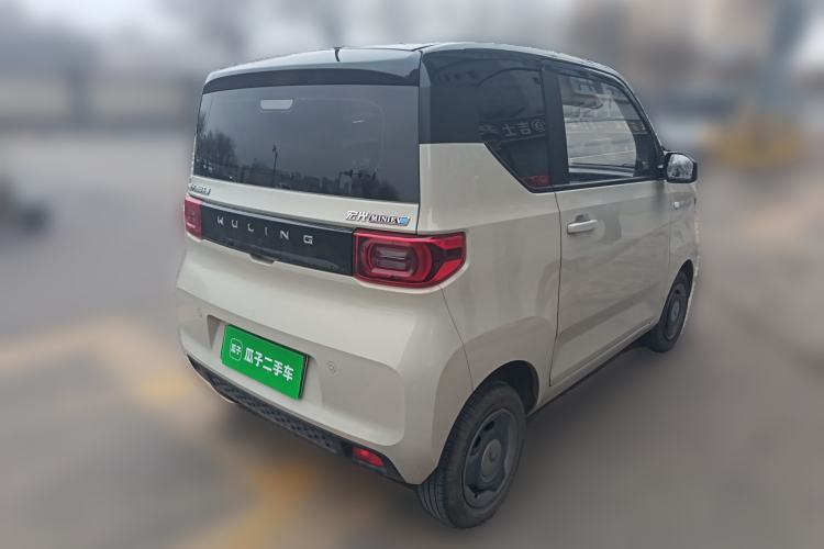 Used Wuling Hongguang MINIEV 2021 Macaron Sandwich Model 120 km Lithium NMC Rear Right 45 Deg