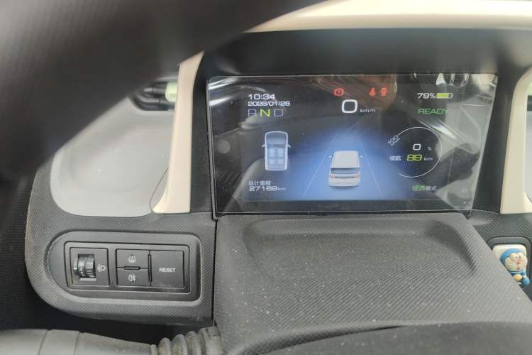 Used Wuling Hongguang MINIEV 2021 Macaron Fashion Edition Lithium-Ion Battery Odometer Close Up