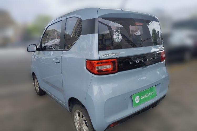 Used Wuling Hongguang MINIEV 2021 Macaron Fashion Model Lithium Iron Phosphate Rear Left 45 Deg