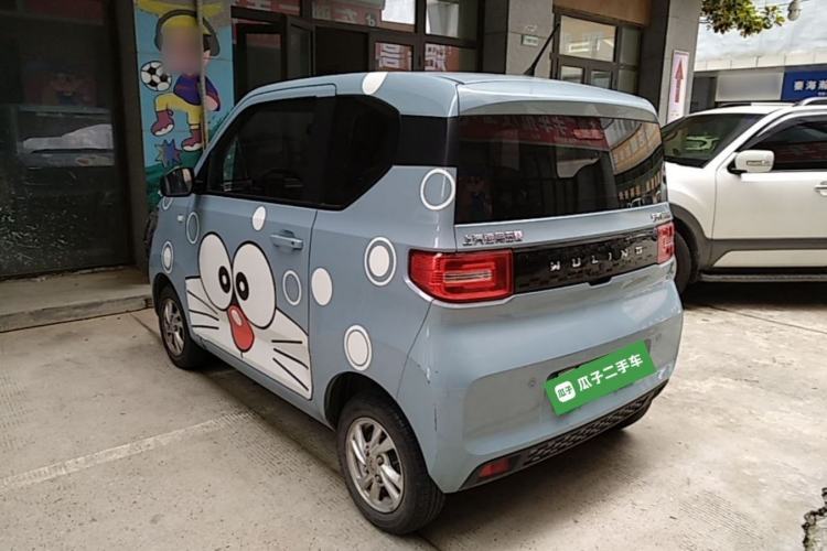 Used Wuling Hongguang MINIEV 2021 Macaron Fashion Model Lithium Iron Phosphate Rear Left 45 Deg
