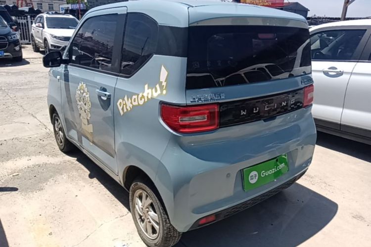 Used Wuling Hongguang MINIEV 2021 Macaron Fashion Model Lithium Iron Phosphate Rear Left 45 Deg