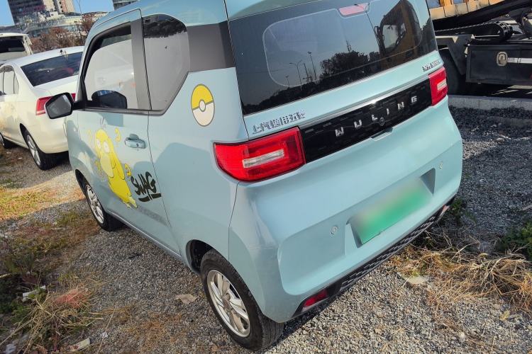 Used Wuling Hongguang MINIEV 2021 Macaron Sandwich Model 120 km Lithium Iron Phosphate Rear Left 45 Deg