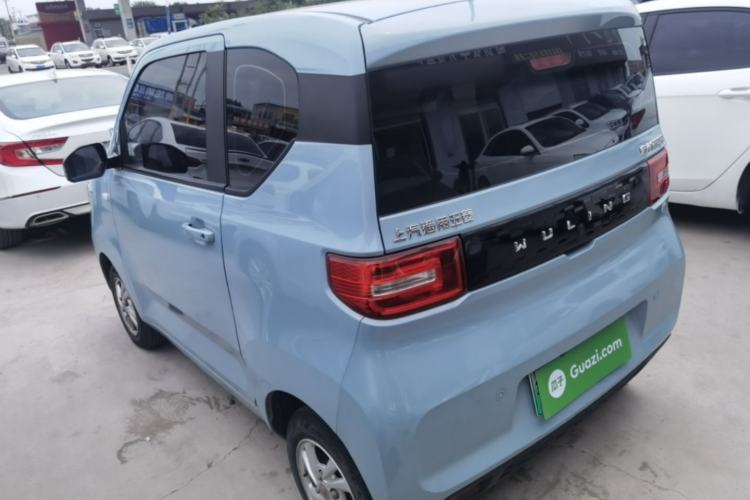 Used Wuling Hongguang MINIEV 2021 Macaron Fashion Model Lithium Iron Phosphate Rear Left 45 Deg