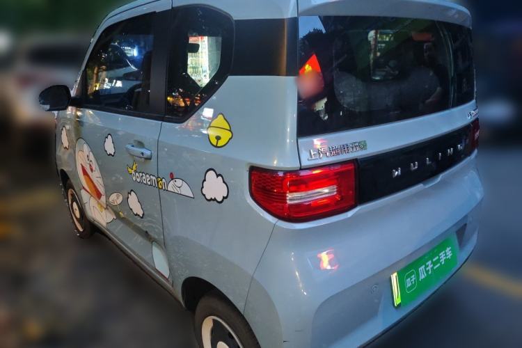 Used Wuling Hongguang MINIEV 2021 Macaron Fashion Model Lithium Iron Phosphate Rear Left 45 Deg