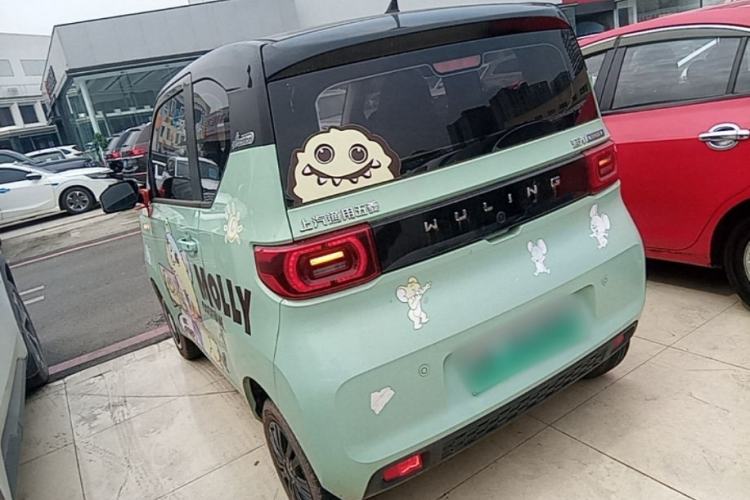 Used Wuling Hongguang MINIEV 2021 Macaron Premium Model – Lithium Iron Phosphate Rear Left 45 Deg