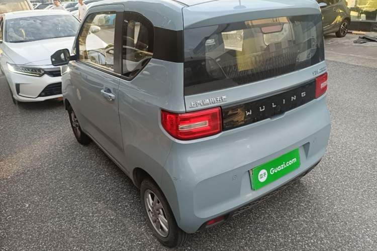Used Wuling Hongguang MINIEV 2021 Macaron Fashion Model Lithium Iron Phosphate Rear Left 45 Deg