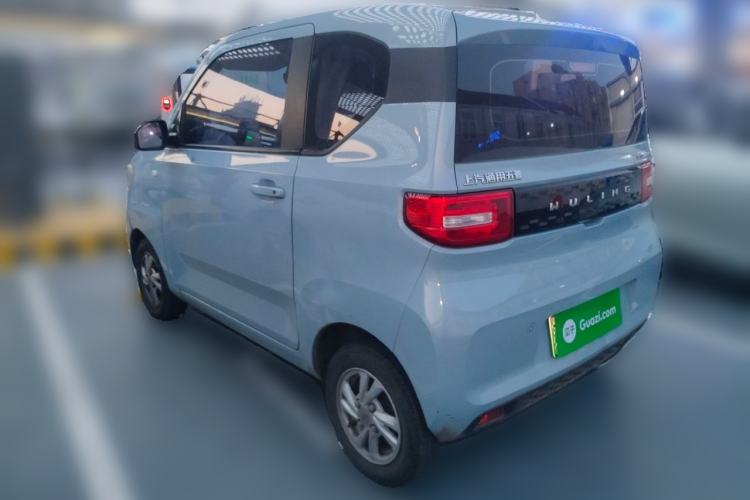Used Wuling Hongguang MINIEV 2021 Macaron Fashion Model Lithium Iron Phosphate Rear Left 45 Deg