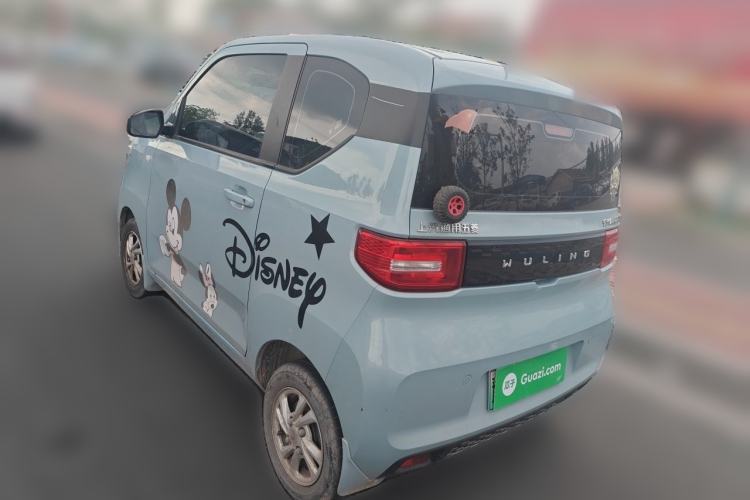 Used Wuling Hongguang MINIEV 2021 Macaron Fashion Model Lithium Iron Phosphate Rear Left 45 Deg