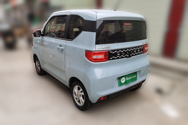 Used Wuling Hongguang MINIEV 2021 Macaron Fashion Model Lithium Iron Phosphate Rear Left 45 Deg