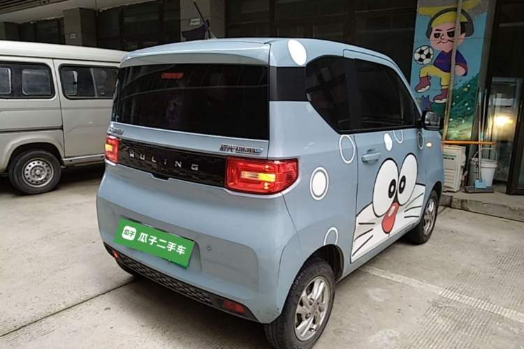 Used Wuling Hongguang MINIEV 2021 Macaron Fashion Model Lithium Iron Phosphate Rear Right 45 Deg