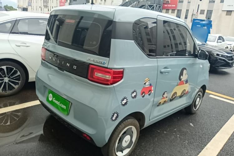 Used Wuling Hongguang MINIEV 2021 Macaron Sandwich Model 120 km Lithium Iron Phosphate Rear Right 45 Deg