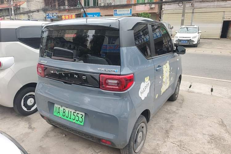 Used Wuling Hongguang MINIEV 2021 Macaron Premium Model – Lithium Iron Phosphate Rear Right 45 Deg