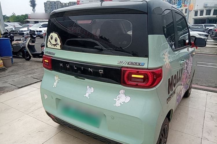 Used Wuling Hongguang MINIEV 2021 Macaron Premium Model – Lithium Iron Phosphate Rear Right 45 Deg
