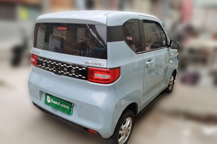 Used Wuling Hongguang MINIEV 2021 Macaron Fashion Model Lithium Iron Phosphate Rear Right 45 Deg