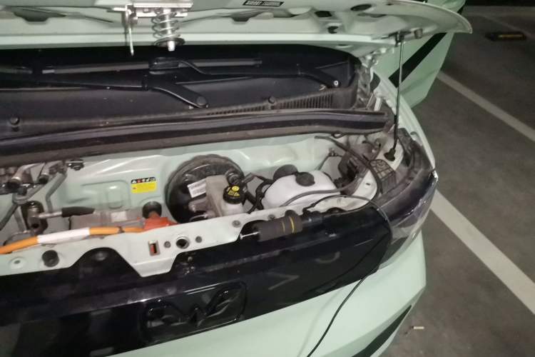 Used Wuling Hongguang MINIEV 2021 Macaron Fashion Model Lithium Iron Phosphate Engine Bay Left